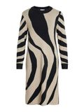 VILA Maxi-jurk VITIF Knit Natural Melange Zebraprint