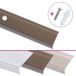 Marche Aluminium 5 Pcs Marron 100 Cm