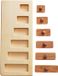 Wooden Story Bloc de puzzle en bois - long et court