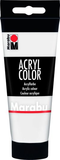 Marabu 12010050070 acrylverf 100 ml Wit Koker