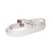 TELESTAR IEC Antenneaansluitkabel, 1,0 m, antennekabel (1 meter lengte, coaxiale stekker op coaxiale koppeling) - wit