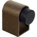 Viefe Butoir de porte au sol CASEY en métal, 47 x 30 mm brun métallisé structure