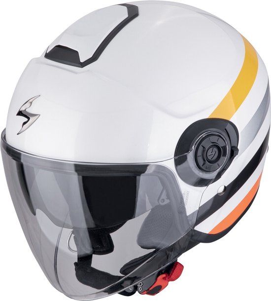Scorpion EXO-City II Bee Wit Geel Jethelm - Helm