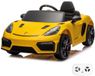 Vrooomy Porsche 718 Spyder RS 12V Elektrische Kinderauto Geel