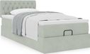 Maison Exclusive - Cadre de lit ottoman et matelas gris clair 100x200 cm velours
