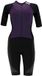 Huub Pinnacle Korte Mouw Triatlonpak Zwart, Paars L Vrouw