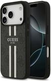 Étui adapté pour Apple iPhone 17 Pro Max - 4G Printed Stripes Hard Case Back Cover - Adapté pour MagSafe - Noir