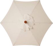 Parasolhoes Vervanging - Luifel Cover - Buiten Beschermen - Waterdicht Anti-UV - 2.7m 6 Ribs - Beige