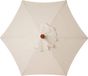 Parasolhoes Vervanging - Luifel Cover - Buiten Beschermen - Waterdicht Anti-UV - 2.7m 6 Ribs - Beige