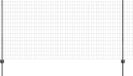 vidaXL Euro-hek met palen 10 x 1,2 m PVC-coated staal grijs mesh