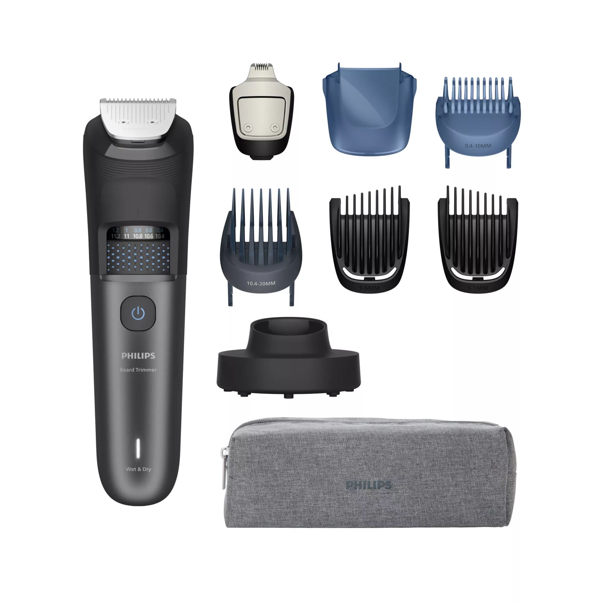 Philips Series 7000 BT7665/15 Baardtrimmer - Metallic - 40 Lengtestanden - 120 min Gebruikstijd