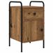 vidaXL Nachtkastje Oud hout 35 x 36,5 x 61 cm Bewerkt hout