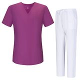 MISEMIYA - Gezondheidsuniformen voor vrouwen - medisch uniform voor dames, roze G715-40, XS, Roze G715-40