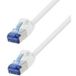 LogiLink CP5031S RJ45 Netzwerkkabel, Patchkabel CAT 6a S/FTP 1,00 m weiß flammhemmend, halogenfrei 1 Stück