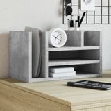 Prolenta Maison Exclusive Bureauorganizer, betonkleur, 44,5 x 24 x 25 cm, houtvezel