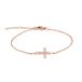 Tamaris Bracelet Elegante armband van gepolijst roestvrij staal, IP roségoud, ankerketting, verstelbaar tot 21 cm, waterdicht en huidvriendelijk