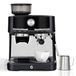 Espressomaschine - 15 bar Druck und integrierter Mahlwerk mit 30 Mahlgraden - Milchaufschäumer - 58 mm Siebträger - 1,5 Liter Wassertank - Edelstahlgehäuse - 220–240 V