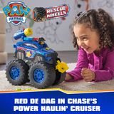 Spin Master PAW Patrol Chase Power Haulin' Cruiser - Reddingswagen met Werper, Gemotoriseerde Takel, Lichten en Geluiden - 6070096