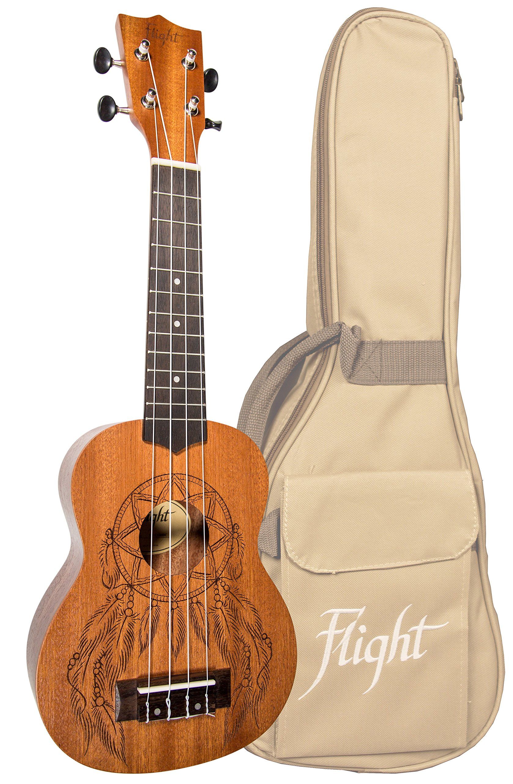 Flight Natural Series NUS350 Dreamcatcher sopraan ukelele met gigbag