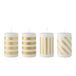 Villeroy & Boch Noël Chic Pillar Candles white/gold, 4 pcs
