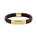 BOSS - LANDER - Leren armband - Heren - Bruin - 19cm