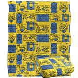 Minions Positiviteit Vierkanten Patroon Silky Touch Super Zachte Sprei Deken 152 x 127 cm