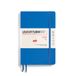 LEUCHTTURM1917 370807 maandplanner & notitieboek 2025, paperback B6+ softcover - 16 maanden, gelinieerd - Sky, Engels