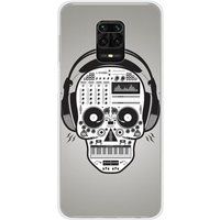 Xiaomi Redmi Note 9S Skull music bedrukt siliconen hoesje