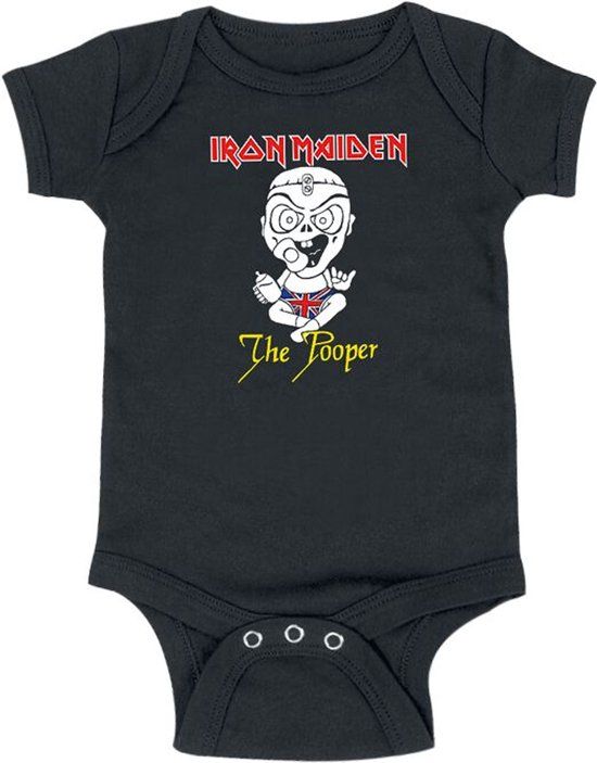 Iron Maiden Kids - The Pooper Unisex Body - zwart - 86/92