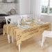 Bonamaison Tafelkleed, Anti-Mold, Sneldrogend, Waterdicht, 100% Polyester Tafellaken, Bruine tinten, 140 x 160 Cm
