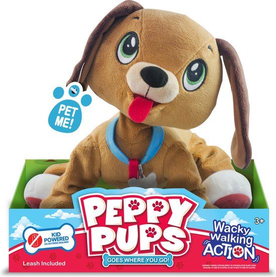 Giochi Preziosi Peppy Pups - Bruine dalmatiër knuffelhond - Vanaf 3 jaar