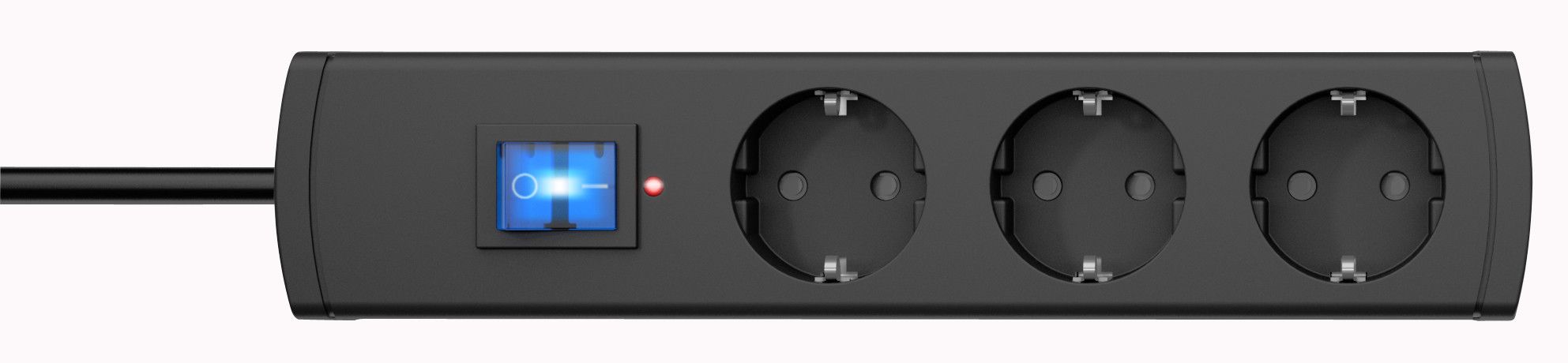 Kopp DUOversal Stekkerdoos - Antraciet - 1.4m Kabel - Met Schakelaar - IP20