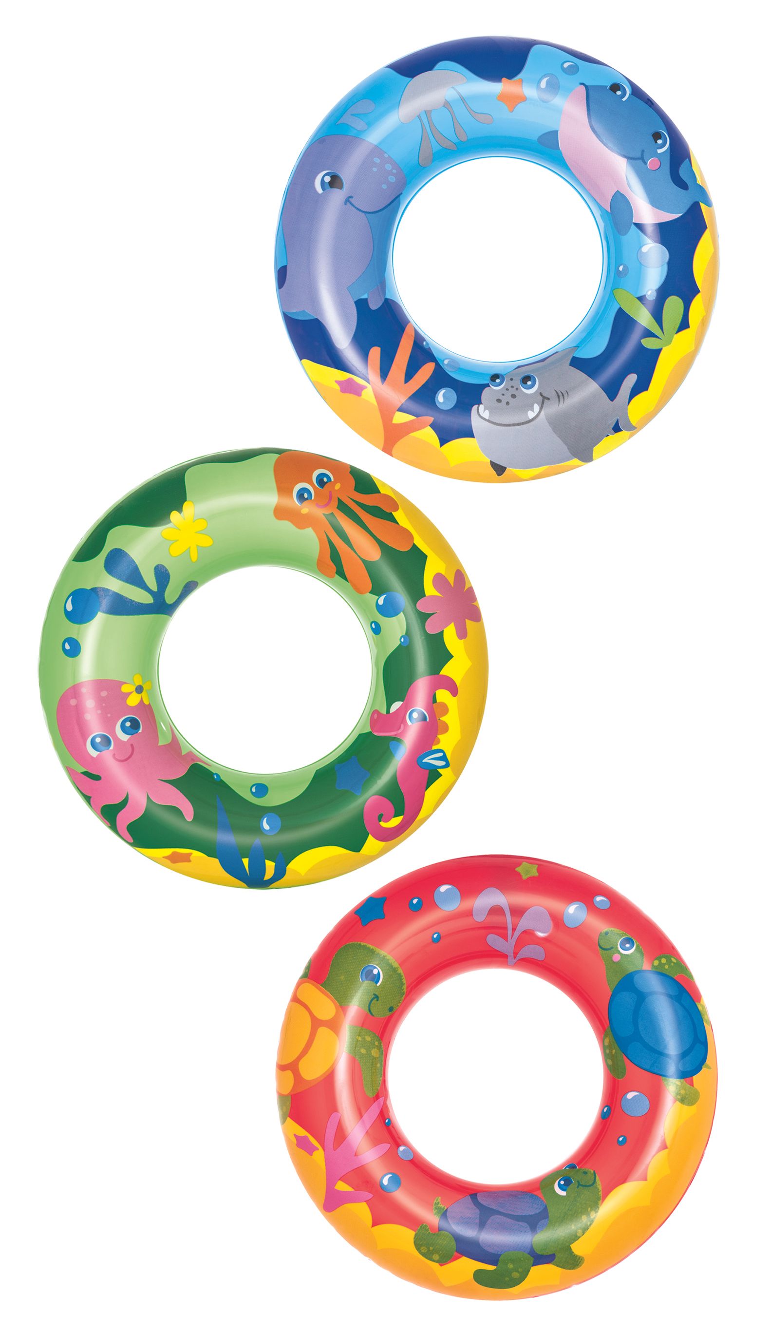 Bestway Zwemring Sea Adventures 46 cm - Blauw/Geel/Oranje
