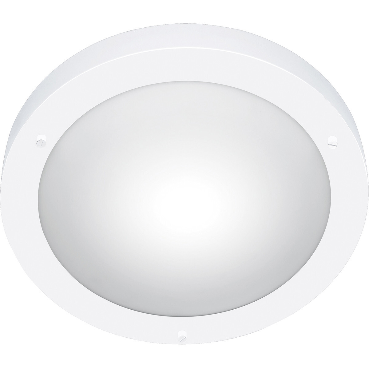 BES LED LED Plafondlamp - Trion Condi - Opbouw Rond - Spatwaterdicht IP44 - E27 Fitting - Mat Wit Aluminium - Ã˜310mm