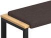 vidaXL Coussin de banc Tissu Marron foncé 80 cm