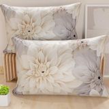 PETTI Artigiani Italiani - Paar kussenslopen 50 x 70 cm van microvezel, decoratief kussen voor slaapkamer, bank, woonkamer, set van 2 kussenslopen, bloemenpatroon 25, 100% Made in Italy