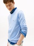 Tommy Hilfiger Essential Heren Trui Katoen Ronde Hals Blauw S