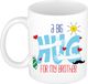 Bellatio Decorations Mok Blanc 300 ml
