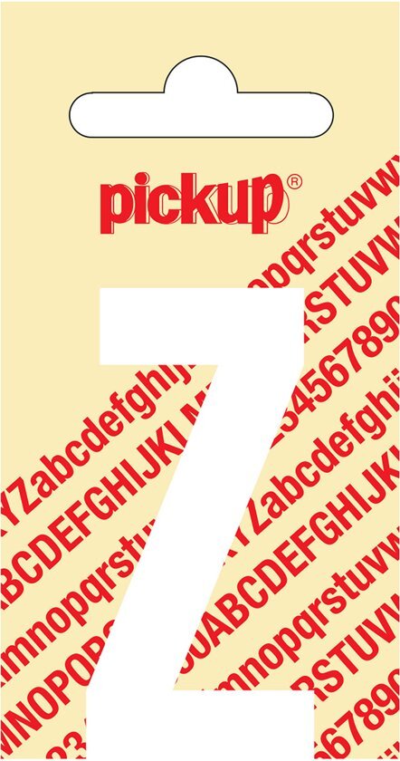 Pick-Up Pickup Plakletter Nobel Wit 150mm "Z"