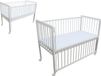 Micoland Kinderbed / Bijbed / Babybed 2-in-1, 120x60 cm, wit, inclusief matras