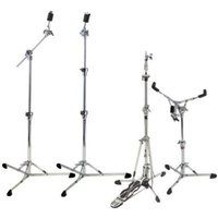 Gibraltar Hardware Pack 8700PK, Snare Standaard, Hi-Hat stand, Galgenbekkenstandaard, rechte bekkenstandaard