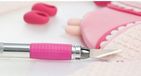 Decora Cutter with grip handle, Pink, Metal