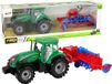 LEAN TOYS Tracteur avec charrue à friction rouge