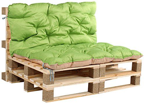 Meerweh HOMECALL omkeerbaar zitkussen met rugleuning voor tuinpallet, 120 x 140 x 12 cm, veelkleurig