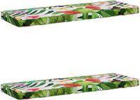 vidaXL - 2-delige Bankkussens VUGHT - 100% Polyester - Meerkleurig
