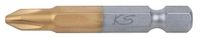 KS Tools 911.2645 1/4" TiN Bit, 50mm, PH2, 5 per pak