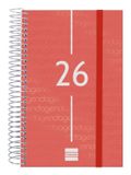 Finocam 741093026 Persoonlijk dagboek 2026 Rood