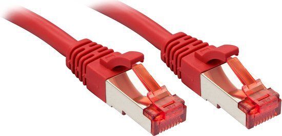 Lindy Cat.6 S/FTP netwerkkabel 0,5 m Rood
