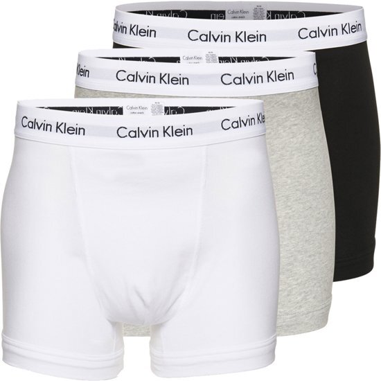 Calvin Klein Underwear boxershort set van 3 heren Grijs melange/zwart/wit