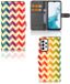 B2Ctelecom Samsung Galaxy A23 Telefoon Hoesje Zigzag Multi Color